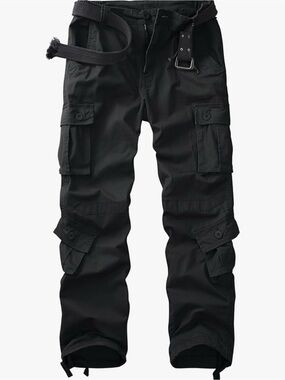 Women’s Black Cargo Pants with Utility Pockets